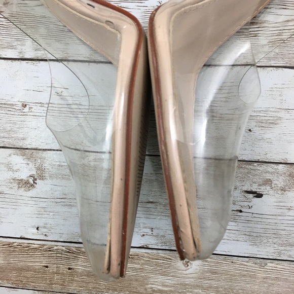 Steve Madden Vegas Clear/Nude  Pumps Size 7.5 - Picture 5 of 13
